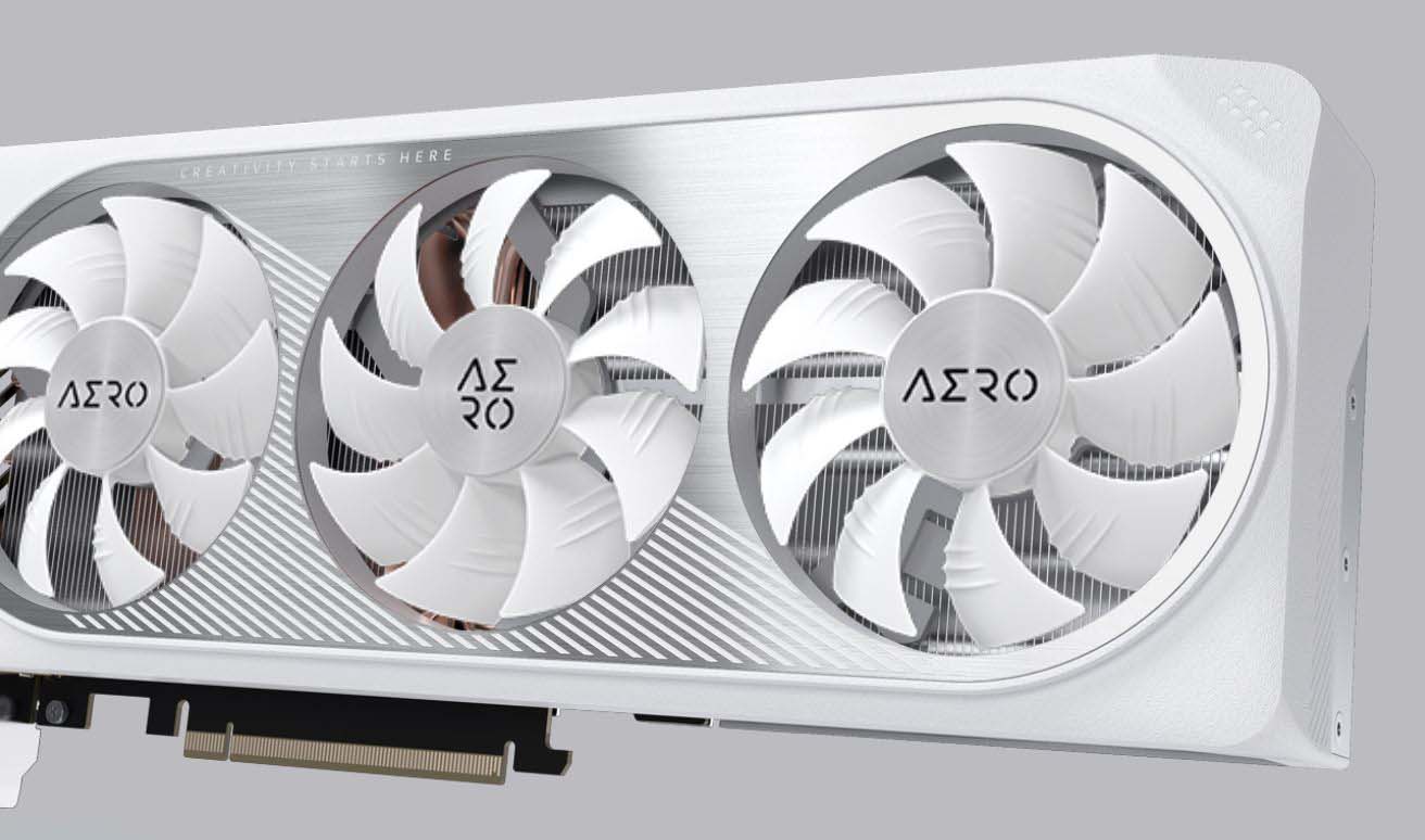 GIGABYTE GeForce RTX 4070 SUPER AERO OC 12G Graphics Card, 3x